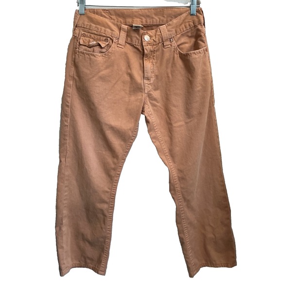 true religion ricky super qt brown denim jeans pants mens Sz 34 EUC - Picture 2 of 4